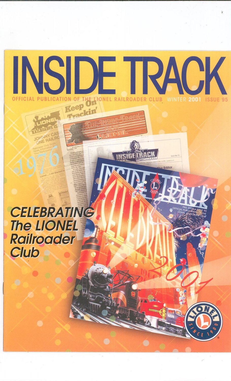 Lionel Railroader Club Inside Track Winter 2001 Issue 95 Not PDF Train Free Shipping Offer