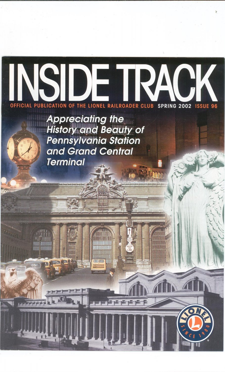 Lionel Railroader Club Inside Track Spring 2002 Issue 96 Not PDF Train Free Shipping Offer