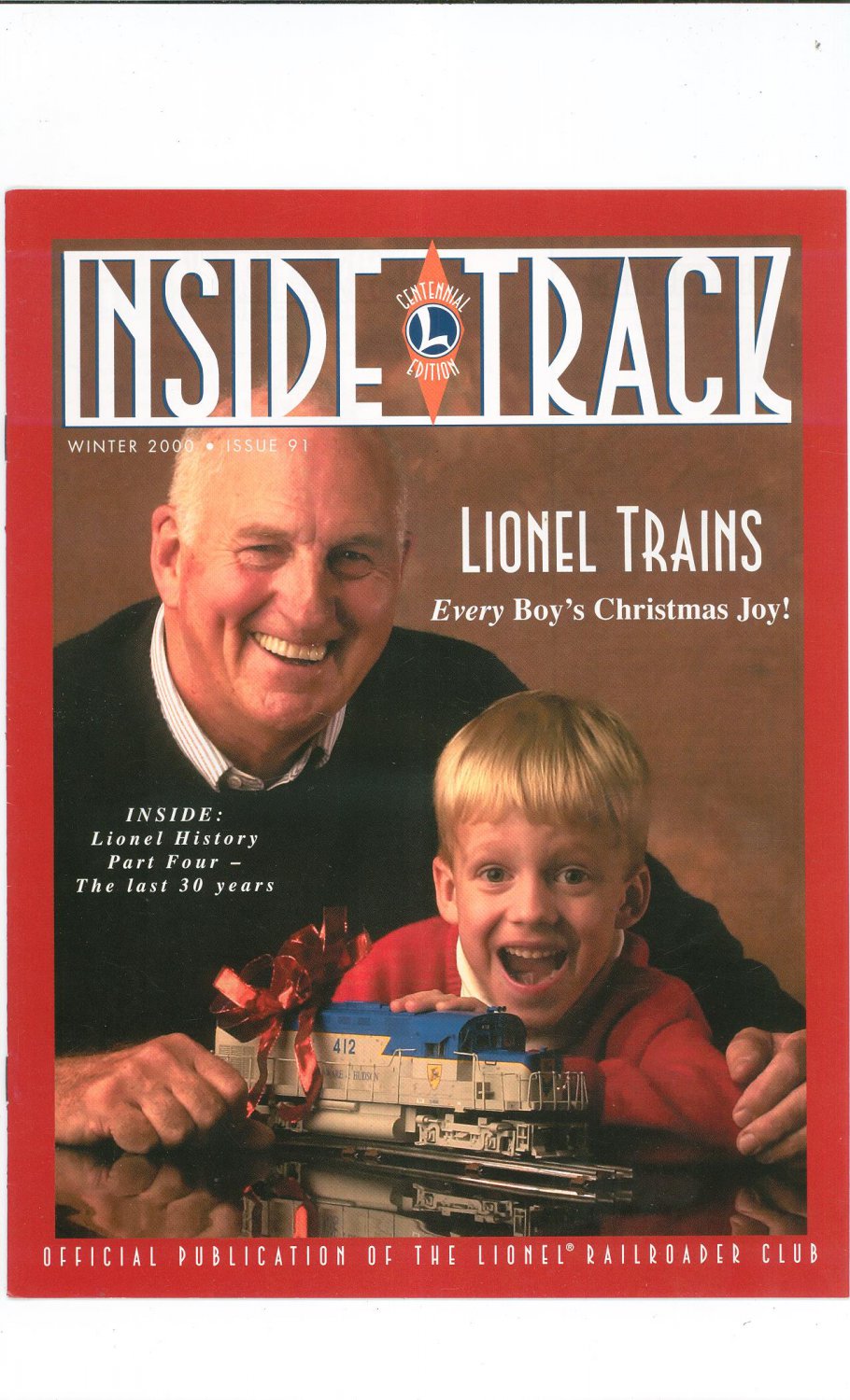 Lionel Railroader Club Inside Track Winter 2000 Issue 91 Not PDF Train Free Shipping Offer