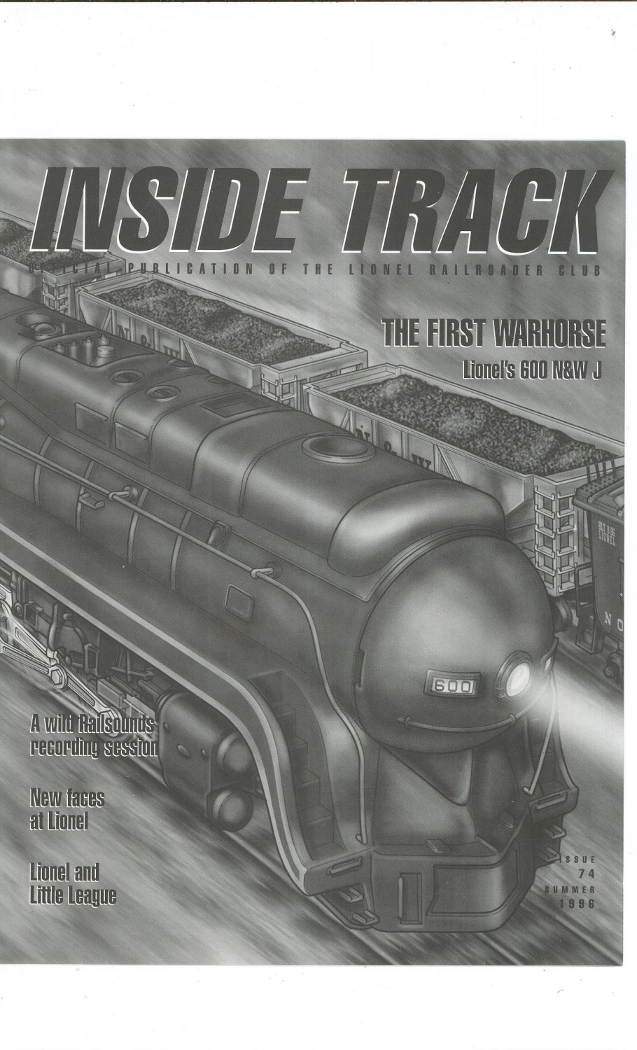 Lionel Railroader Club Inside Track Summer 1996 Issue 74 Not PDF Train Free Shipping Offer