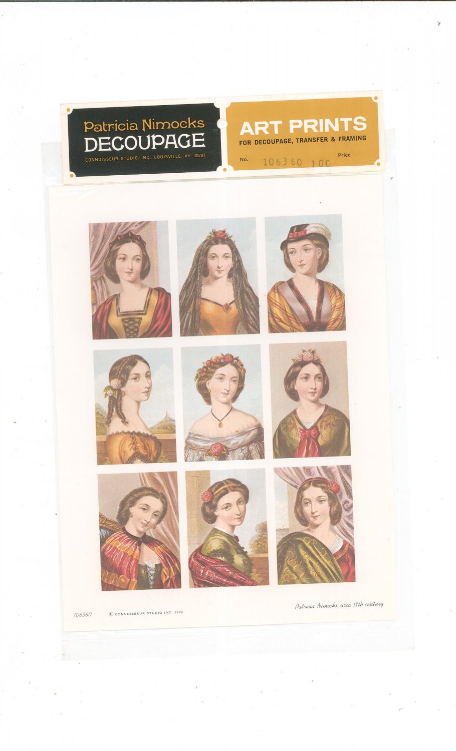 Patricia Nimocks Decoupage Art Print 18th Century Women 106360 100