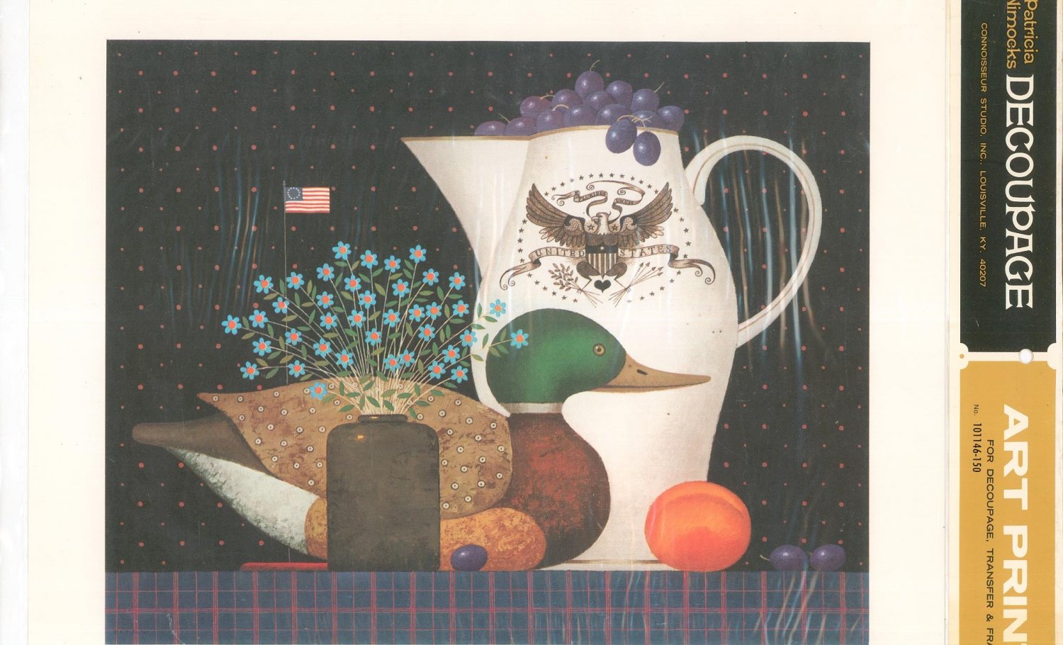 Patricia Nimocks Decoupage Art Print Still Life With Duck 101146 150