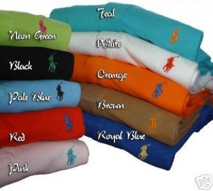 Men's Ralph Lauren mesh Polo Shirts NEW Lot of 10 SIZE M