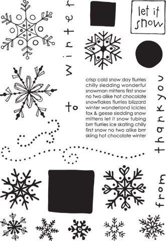 Let it Snow - Simply Chic Stamps by Provocraft