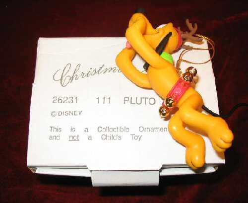 DISNEY Christmas Magic PLUTO Ornament GROLIER 26231-111