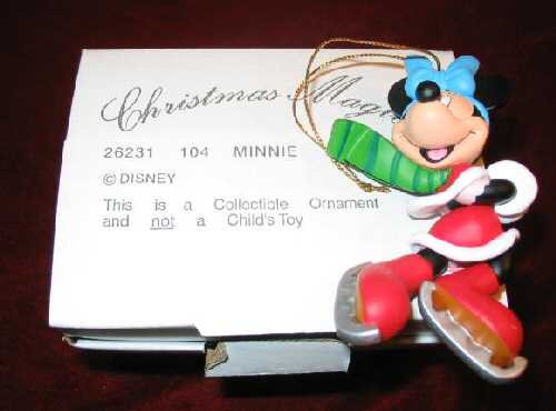DISNEY Christmas Magic MINNIE Ornament GROLIER 26231-104