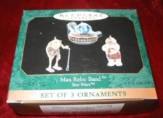 1999 Hallmark 3 Ornament Max Rebo Band Star Wars QXI4597