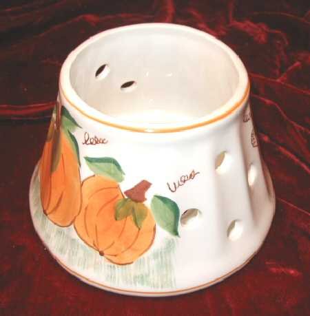 New Halloween Candle Jar Shade Fall Harvest Pumpkin