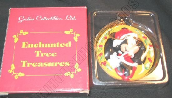 Disney Grolier Keepsake Ornament Minnie Christmas Magic 26311-108