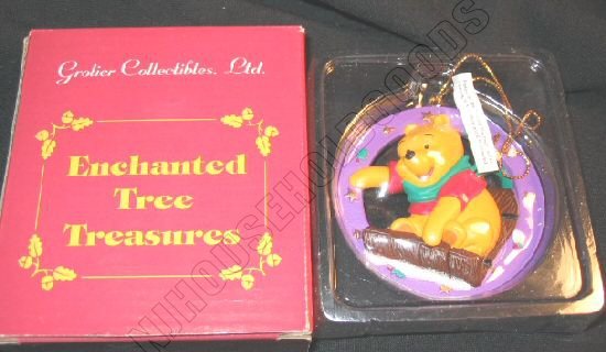 Disney Grolier Ornament Winnie Pooh Bear Enchanted Tree 26311-109