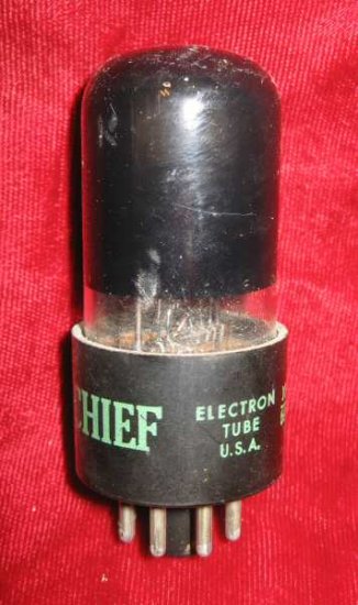 Vintage Radio TV Vacuum Electron Tube Chief 6K6GT