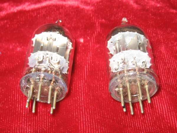 2 Vintage Radio TV Vacuum Electron Tube 6AL5