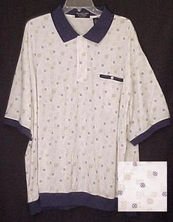 New Pull Over Collar Polo Golf Waistband Shirt 3X 3XL Big Tall Mens Clothing 410131-2