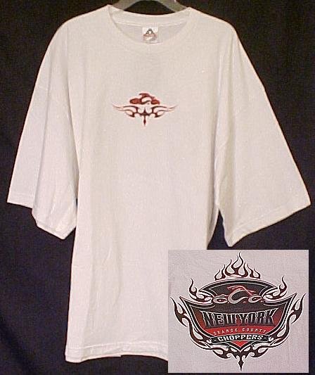 Occ Orange County Choppers White New York T-shirt 4X 4XL Big Tall Mens Clothing 410521