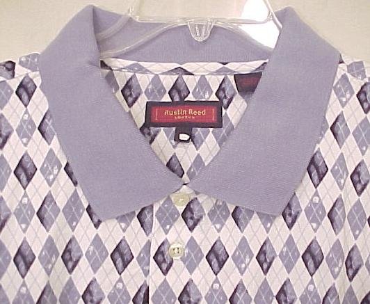 NEW Austin Reed Polo Golf Shirt Collar Short Sleeve 4X 4XL Big & Tall Men's Clothing 600481