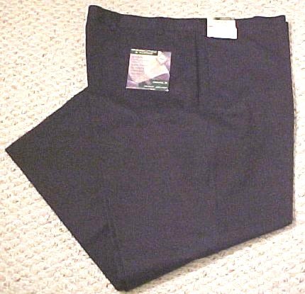 NEW Navy Khakis Flat Front Pants Classic Fit 48 X 34 Big Tall Mens Clothing 600781