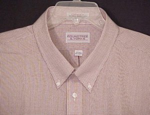 Roundtree & Yorke Button Down Short Sleeve Collar Dress Shirt 20 20T Big Tall Mens Clothing 600921
