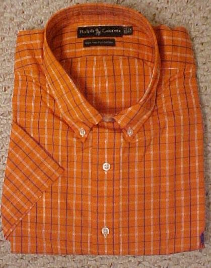 Ralph Lauren Button Down Shirt Short Sleeve Size 2X 2XL Big Tall Men's Clothing 601321