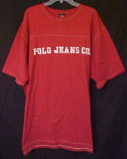 Ralph Lauren Polo Jeans Company Red T-Shirt Tall 3XLT 3XT Big Tall Mens Clothing 601401