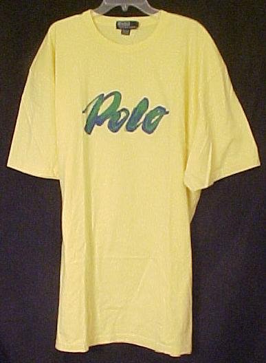 Polo by Ralph Lauren Yellow T-Shirt Short Sleeve 3XLT 3XT Big Tall Mens Clothing 601411-2