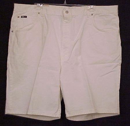 NEW White Denim Jeans Shorts Size 44 Big Tall Mens Clothing 601621