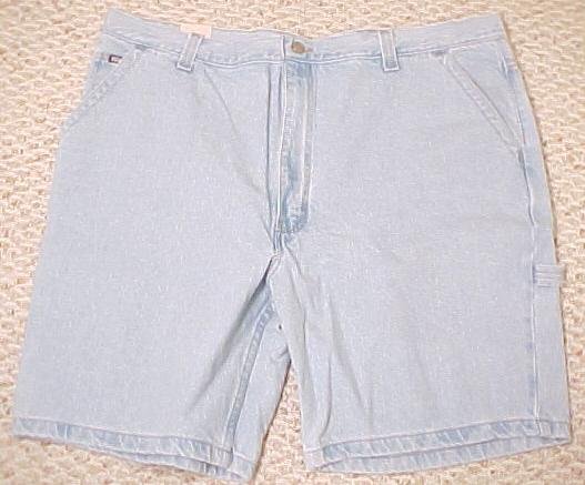 NEW Lt Blue Denim Jeans Carpenter Shorts Size 44 Big Tall Mens Clothing 601631