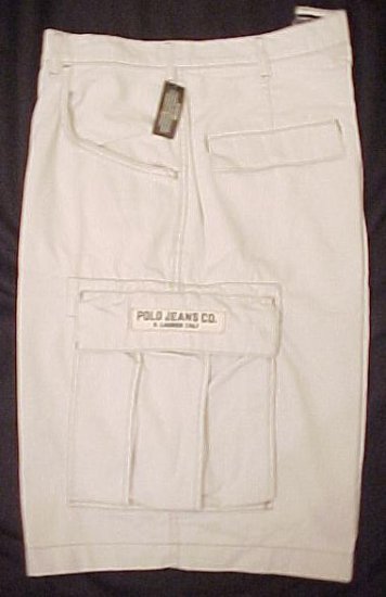 Ralph Lauren Polo Jeans Company Freighter Cargo Shorts Putty 50 Big Tall Mens Clothing 601701