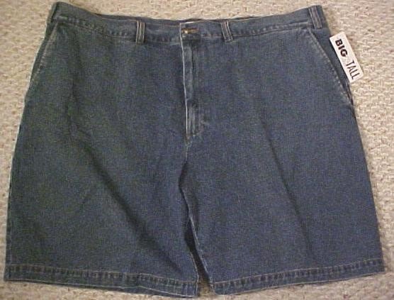 St. John's Bay Denim Jeans Walking Golf Shorts Blue Size 46 Big Tall Mens Clothing 702911