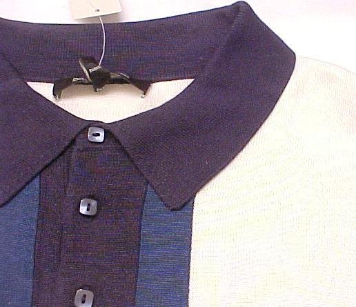 New Murano Silk Pull Over Collar Shirt Short Sleeve Size 2XL 2X Big Tall Mens Clothing 702941