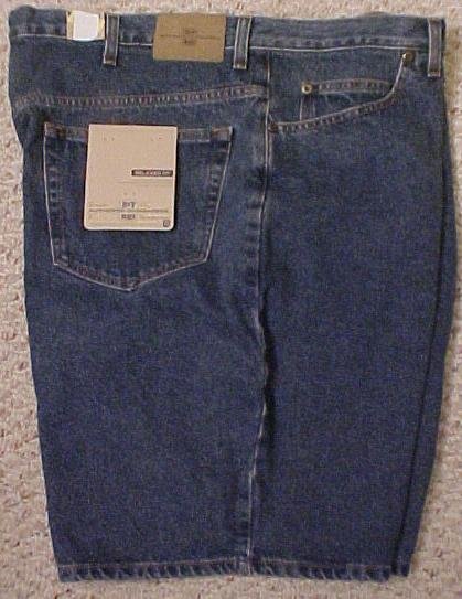 New Denim Jean Shorts Jeans Dark Wash Blue Size 44 Big Tall Mens Clothing 702971