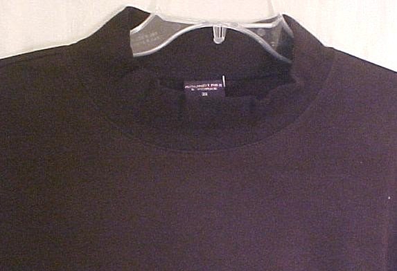 New Black Mock Neck Pull Over Shirt 3XL 3X Big Tall Men's Clothing 905061-3