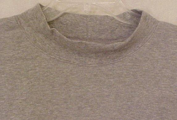 New Gray Mock Neck Pull Over Shirt 3XL 3X Big Tall Men's Clothing 904971-2