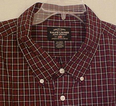 NEW Ralph Lauren Polo Jeans Button Down Shirt 4XL 4X Big Tall Mens Clothing 107021