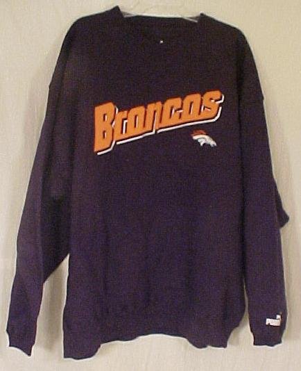 New PUMA Sweatshirt BRONCO NFL Football 2X 2XL Big Tall Men Clothing 905901