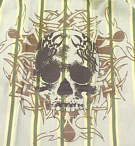 NEW Men's Seven Days Boxers Skull Green Size XL Waist 40 21561-3