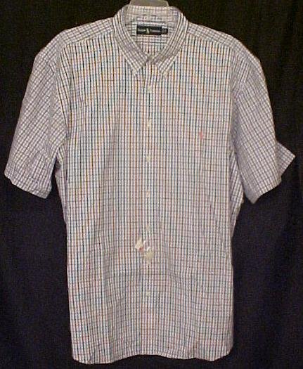 Ralph Lauren Button Down Shirt Short Sleeve Size 2X 2XL Big Tall Men's Clothing 32491