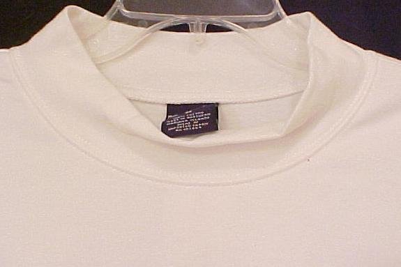 New White Mock Neck Pull Over Shirt 4XLT 4XT Big Tall Men's Clothing 107531-3
