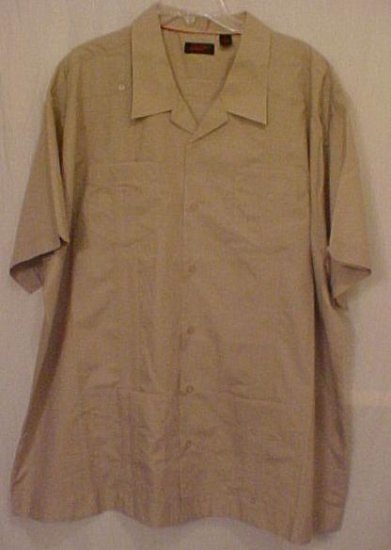 Cuban Guayabera Mexican Wedding Shirt Size 3XLT 3XT Big Tall Men's Clothing 63021