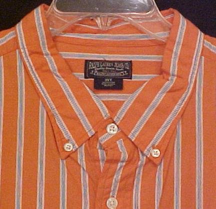 Ralph Lauren Jean Button Down Shirt Long Sleeve 3XT 3XLT Big Tall Mens Clothing 810191-3