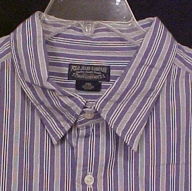 Ralph Lauren Jean Button Down Shirt Long Sleeve 2X 2XL Big Tall Mens Clothing 810111