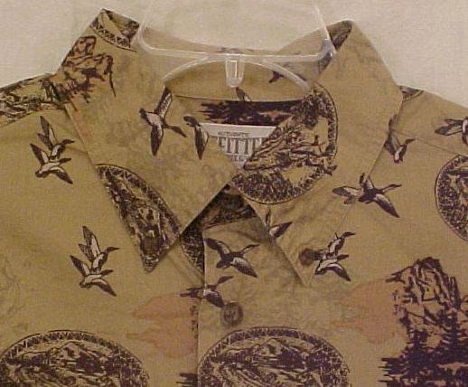 New Button Down Wildlife Duck Hunter Shirt Size XLT Ex-Large Tall Big Tall Men's Clothing 904941