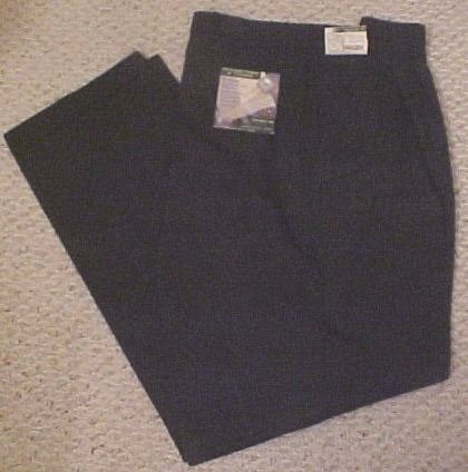 New Khakis Pleat Cuff Black Size 48 X 34 Big Tall Men Clothing 810631