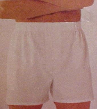New 2 pack White Cotton Full Cut Boxers Size 56 Big Tall Men's Clothing 811741