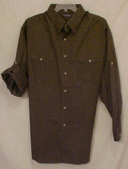 New Button Front Long Sleeve 2 Pocket Shirt Sz 3XL 3X Big Tall Mens Clothing 811051