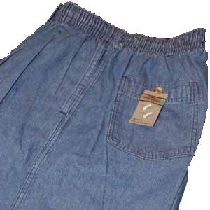 Elastic Waist Denim Pant Jeans Size 48 TALL Unhemmed Big & Tall Mens Clothing 48T-2
