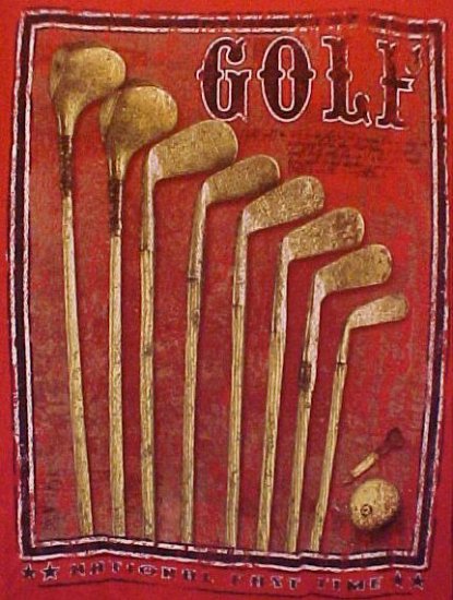 NEW GOLF Clubs Golfer Tee T Shirt Red Size 4X 4XL Big Tall Mens Clothing 912131