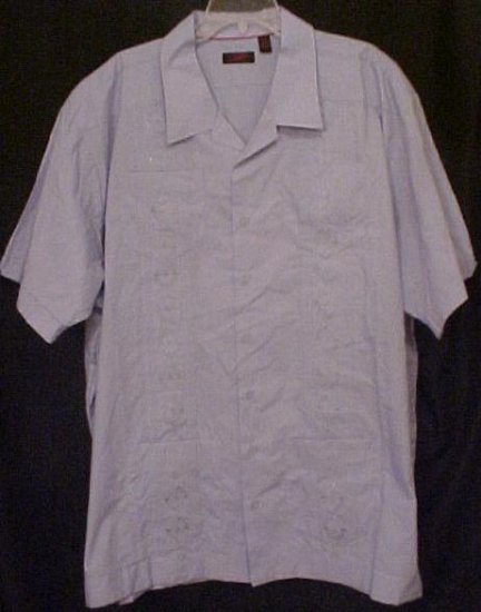 Cuban Guayabera Mexican Wedding Shirt S/S Size 4XT 4XLT Big Tall Mens - 914301