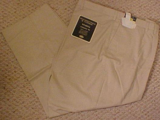 Big Mens Roundtree & Yorke Khaki Pants Size 54 X 32 915121