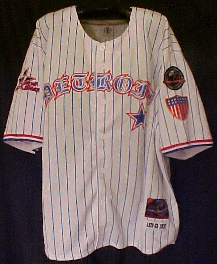 PNLPA Detroit Stars Striped Jersey 8 Negro Baseball 5XL 916011