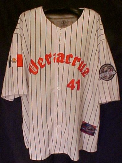 PNLPA Veracruz Azules Jersey Mexico Negro Baseball 5XL Big Mens Clothing 916071